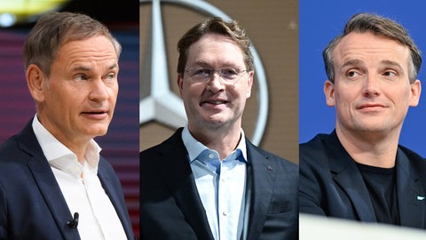 Oliver Blume, Chef von VW, Mercedes-Benz-Chef Ola Källenius, Christian Klein, Vorstandschef von SAP