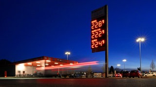 Spritpreisanzeige bei einer Freien Tankstelle