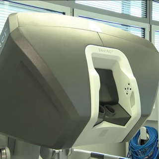 Teil eines Roboters, der bei Operationen eingesetzt wird.
