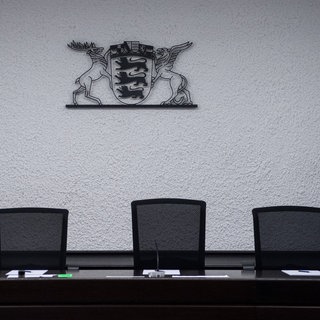 Gerichtssaal am Landgericht Stuttgart