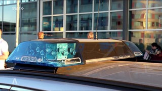 Polizei am Flughafen Stuttgart