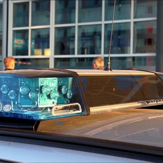 Polizei am Flughafen Stuttgart