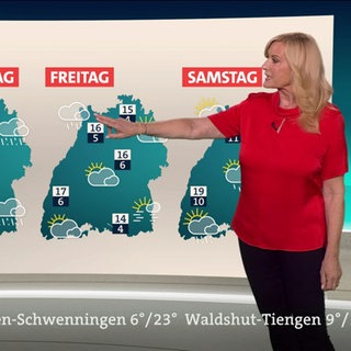 SWR-Meteorologin Claudia Kleinert