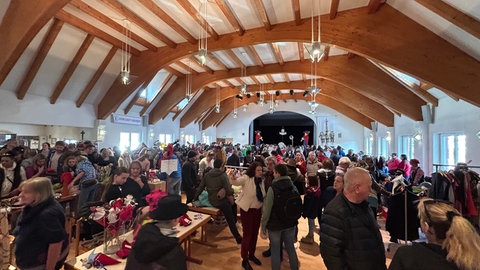 Beim Fasnetssachenflohmarkt in Endingen am Kaiserstuhl war einiges los.