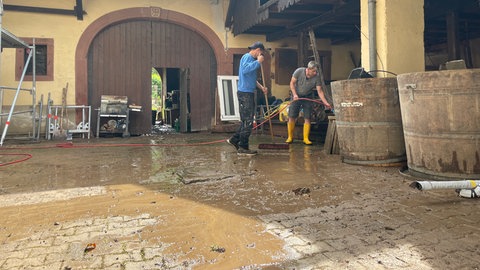 Das Unwetter am Montag hat in Kenzingen und Bleichheim (Kreis Emmendingen) für Schäden gesorgt.