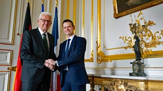 Kretschmann besucht die französische Region Grand Est.