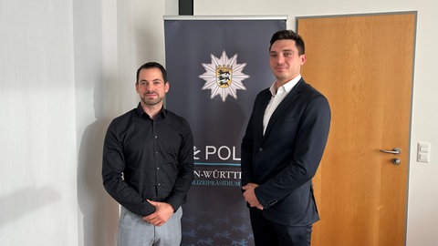 Die Offenburger Kripo-Beamten Michael Rieber (links) und Philipp Kern