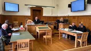 Prozesssaal im Amtsgericht Ettenheim