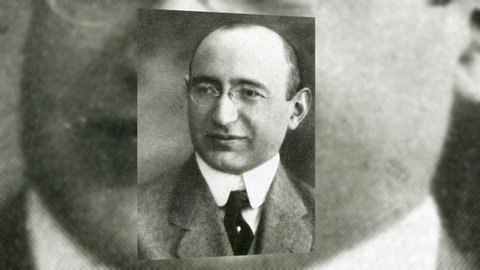 Ein Porträt des jüdischen Kunstsammlers Gustav Schweitzer. 