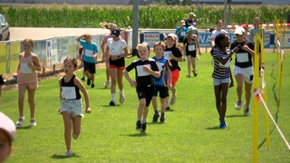 Kinder beim Spendenlauf