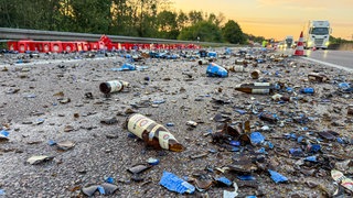 Bier auf der A5