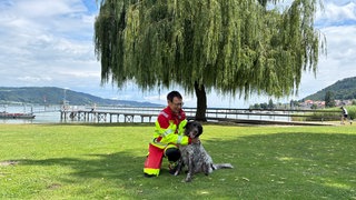 Bei der DLRG Bodman-Ludwigshafen am Bodensee sind insgesamt zwei Rettungshunde im Einsatz.