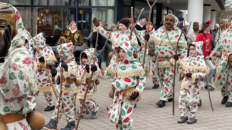 Der Große Narrensprung in Friedrichshafen 2026. Fastnacht am Bodensee auch bei Regen.