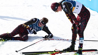 Jakob (links) und sein Bruder Friedrich Moch (rechts) treten am Samstag beim Massenstart über Kilometer an (Archivbild)