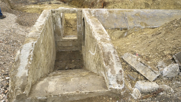 Ein Bunker auf dem Areal des Klinikum Konstanz