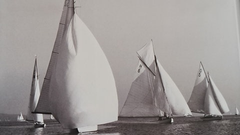 So war die Segelregatta RUND UM vor 75 Jahren vor Lindau am Bodensee.
