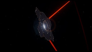 Die Weltraummission LISA im All: Ein Satellit misst per Laser den Abstand