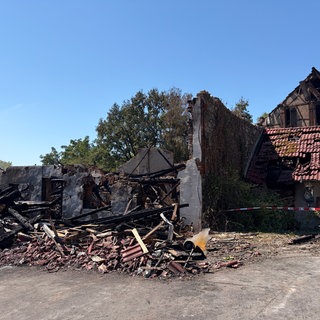 Ruine von Gebäude in Ottershofen