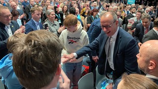 Beim CDU Neujahrsempfang in Künzelsau sprachen unter anderem Kanzlerkandidat Friedrich Merz und der Landesvorsitzende Manuel Hagel. 
