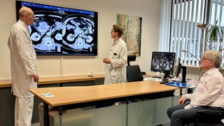 Patient Stefan Hanke hat die Diagnose Krebs bekommen. In Heilbronn wurde sein Tumor erfolgreich behandelt. 