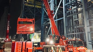 Am Kraftwerk Heilbronn ist am Dienstag ein Bauarbeiter aus 40 Metern Höhe abgestürzt