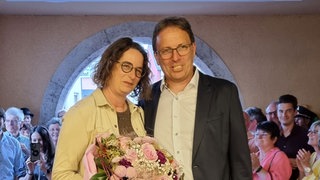 Löwenstein hat einen neuen Bürgermeister: Harald Koppenhöfer, hier mit seiner Frau Nicole. 