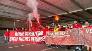 Gegen die Sparpläne von VW gibt es bei Audi in Neckarsulm Proteste.