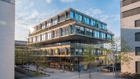 Das Gravity auf dem Heilbronner Bilungscampus. In dem Gebäude der Campus Founders hat auch Reo ein Büro.