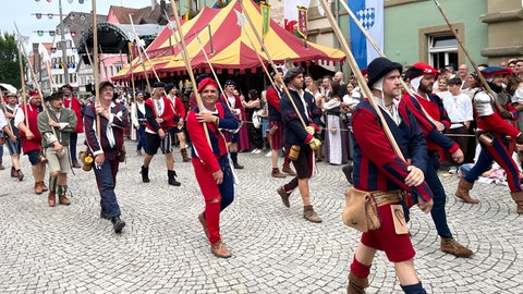 Der Festzug war der Höhepunkt des Fest-Wochenendes am Sonntag.