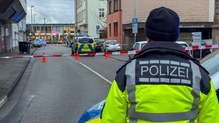 Polizeiabsperrungen in Bruchsal