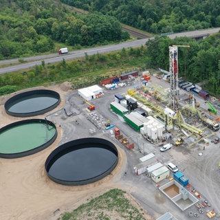 Geothermie in Graben-Neudorf: Die Geothermieanlage in Graben-Neudorf im Kreis Karlsruhe.