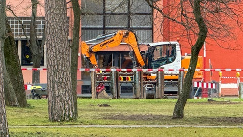 Auf einer Baustelle in Karlsruhe war eine Weltkriegsbombe gefunden worden.
