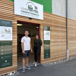 Familie Gross betreibt in Oberreichenbach den Selbstbedienungsladen das "Lädle".