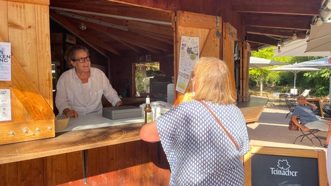 Biergarten in Pforzheim. Ehrenamtliche Helfer haben den Ort wiederbelebt