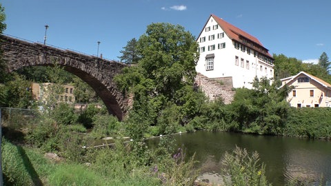 Biergarten in Pforzheim. Ehrenamtliche Helfer haben den Ort wiederbelebt