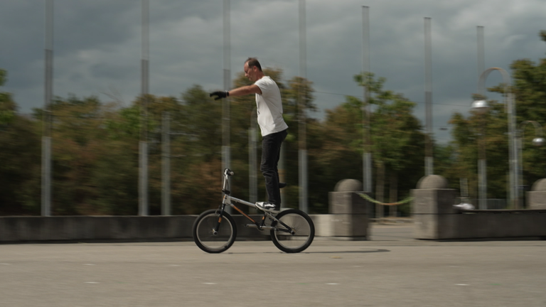 Thomas Göring fährt mit 55 Jahren noch BMX