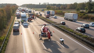 Unfall auf der A5 bei Rastatt