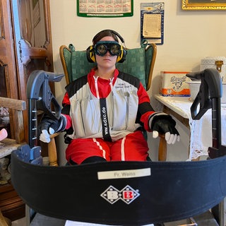 Vom Rollator in den Sessel: erstmal verschnaufen beim Azubi-Tag in Buchen.