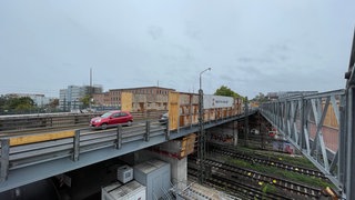 Behelfsbrücke in Mannheim