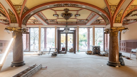 Ein aktueller Blick in den Meriansaal der Stadthalle Heidelberg