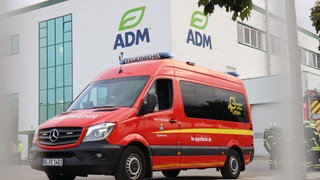 Feuerwehreinsatz bei ADM in Eppelheim wegen Stoffaustritt