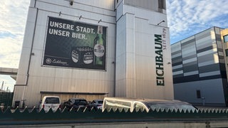 Fassade der Eichbaum-Brauerei in Mannheim