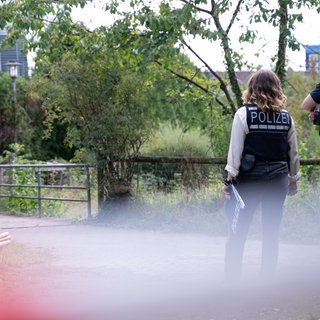Der Fundort einer Leiche im Koffer am Stadtrand von Filderstadt. 