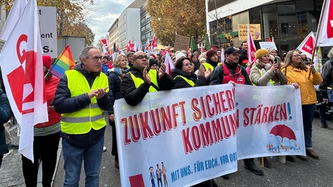 Demo "Kommunen am Limit" in Stuttgart
