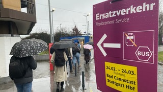 Bahnsperrung zwischen Fellbach und Bad Cannstatt: Ersatzverkehr mit Bussen