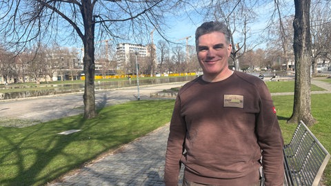 Christian Schwenk am oberen Schlossgarten. 