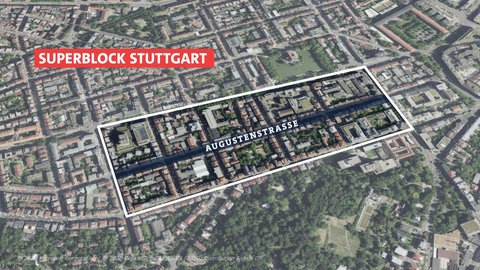 Die Grafik stellt dar, welches Gebiet der Verkehrsversuch umfasst.