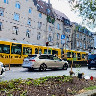 Unfallstelle Olgaeck in Stuttgart: Hier soll so bald wie möglich Tempo 30 gelten.