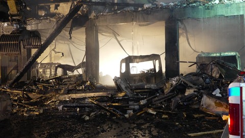 Ruine nach Brand