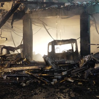 Ruine nach Brand